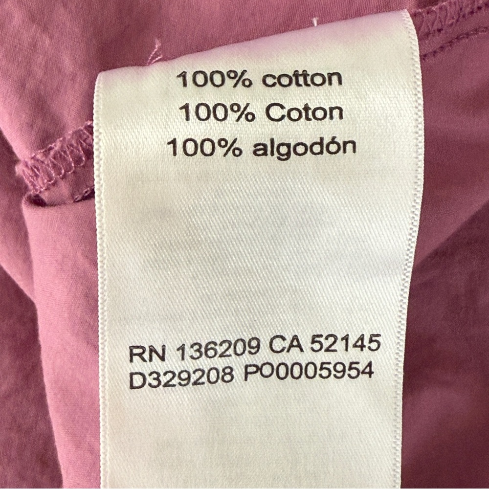 HATCH Purple Belted Maternity Midi Shirt Dress Size 1 US S Collared Short Sleeve - Picture 11 of 12